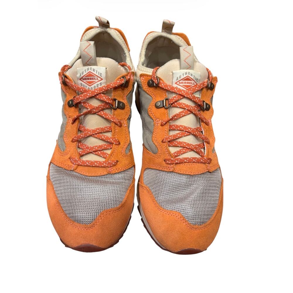 Merrell Alpine 83 men’s athletic shoes size 10.5. Orange suede and tan. J006689 - Picture 2 of 7
